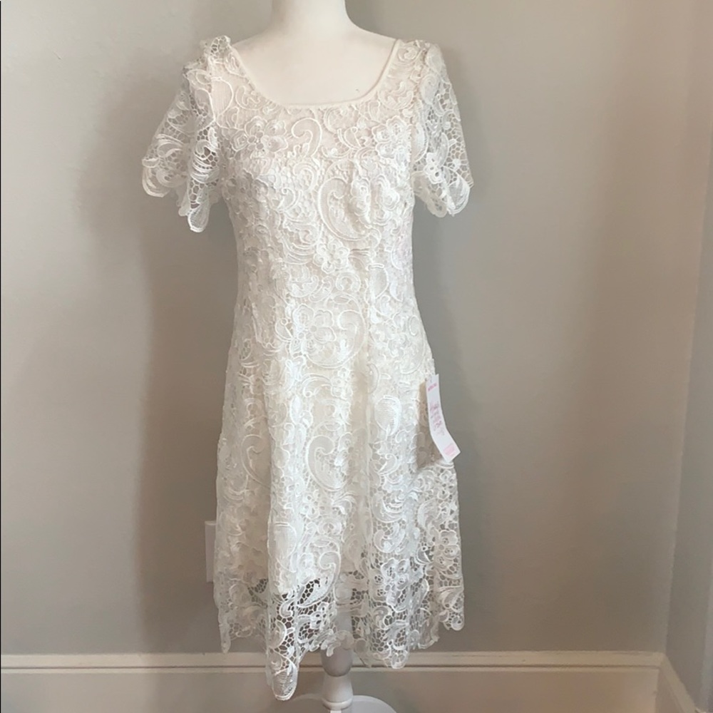 NWT White Lace Dress